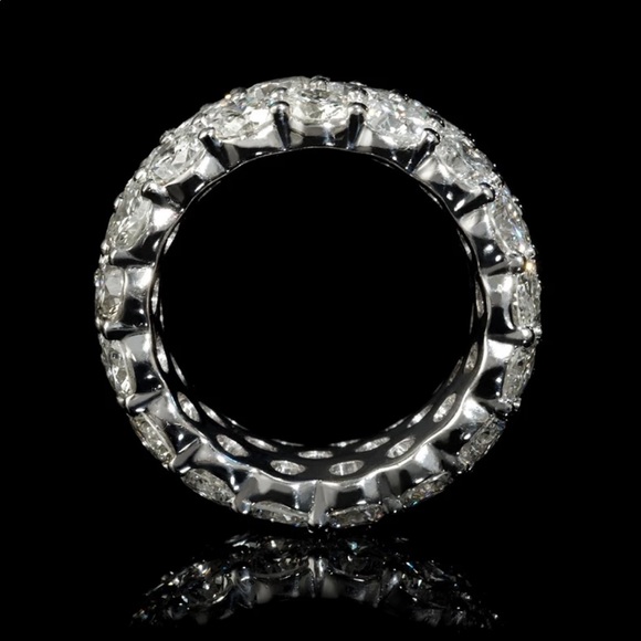 New Luxury 925 Silver Diamond Party Ring - Picture 5 of 6